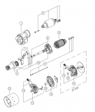 Planetengetriebe Getriebe f.Iskra Anlasser 16.908.389 16908389 MSX720 11131002 AZE2617 MS359 1113119 AZE2632 MS85 11131054 AZE26 - 1