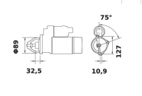 Anlasser 12V/2.7kW 10z f.Iskra IS0795 11.130.795 11130795 AZJ3324 MS333 2873a105 2873a016 2873153 2873126 9142829 272-905 202-34 - 1