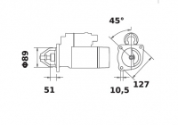 Anlasser 24V/4,0kw 9z f.Iskra IS0743 11.130.743 11130743 AZJ3263 MS265 - 1