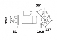 Anlasser 12V/3,7kw 9z f.Iskra IS0619 11.130.619 11130619 AZJ3196 MS108 C000900060140 01163758 1163758 6005706635 42498131 116375 - 1