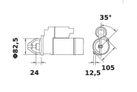 Anlasser 12V/3,0kW 9z f.Iskra IS0671 11.130.671 11130671 AZJ3220 MS332 C000900060150 0001367011 0001362309 - 1