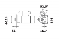 Anlasser Reduktionsgetriebestarter 24V/6,5KW 17z f.Iskra IS1198 11.132.239 11132239 AZG4829 MS144 11132014 AZG4811 11131538 AZG4 - 1
