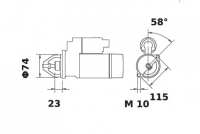 Anlasser 12V/1,1kw 13z f.Denso 228000-8161 228000-8160 228000-9450 368542M91 6281-100-014-0 6281-100-023-00 - 1