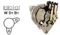 Lichtmaschine 12V/70A f.Lucas 54022601 54022600 54022378 54022323 54022322 24308 24257