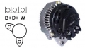 Lichtmaschine 12V/100A f.Ford R95GB10300MB R95GB10300MA 95GB10300MB 95GB10300MA 95GB10300LB 95GB10300LA 7312901 5030343 1073049