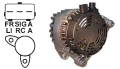 Lichtmaschine 12V/80A f.Magneti Marelli 63377409 63341678 63321678 EGL1304 98AB10300DE 98AB10300DD 98AB10300DC 98AB10300DB 13014