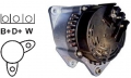 Lichtmaschine 12V/100A f.Magneti Marelli 63341358 63341321 63340004 63321358 63321321 YLE10113 YLE10075 AMR5425E AMR5425 AMR4248