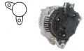 Lichtmaschine 12V/80A f.Mitsubishi A2TB4791B A2TB4791A A2TB4791 A2TB2191A A002TB4791B A002TB4791A A002TB4791 A002TB2191A  K96217