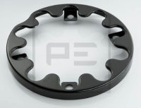 Radzierblende Stahl grundiert schwarz 10Loch 335mm x 24mm (1 Stück) 037008000