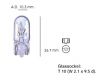 Glühlampe Glassockel 24V/5W W2,1x9,5d/T10 (10Stück) 89901177